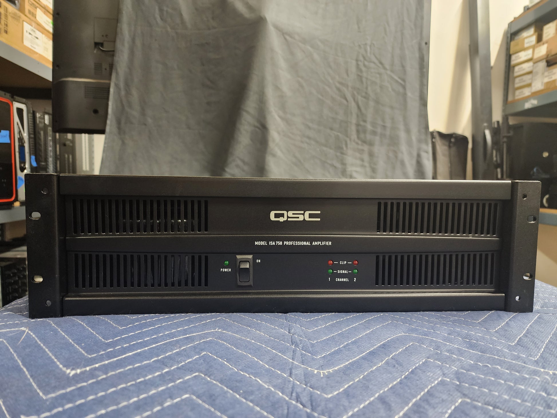 Used QSC ISA750 Professional Amplifier for Sale. We Sell Professional Audio Equipment. Audio Systems, Amplifiers, Consoles, Mixers, Electronics, Entertainment and Live Sound.