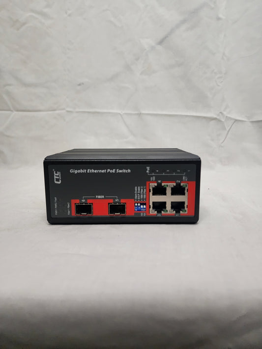 New CTC Union IGS-402S Gigabit Ethernet PoE Industrial GbE Switch, in Open Box for Sale. We Sell Professional Audio Equipment. Audio Systems, Amplifiers, Consoles, Mixers, Electronics, Entertainment and Live Sound.