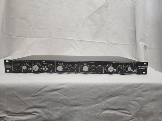 New Drawmer 1974 Stereo Parametric Equaliser for Sale. We Sell Professional Audio Equipment. Audio Systems, Amplifiers, Consoles, Mixers, Electronics, Entertainment and Live Sound.