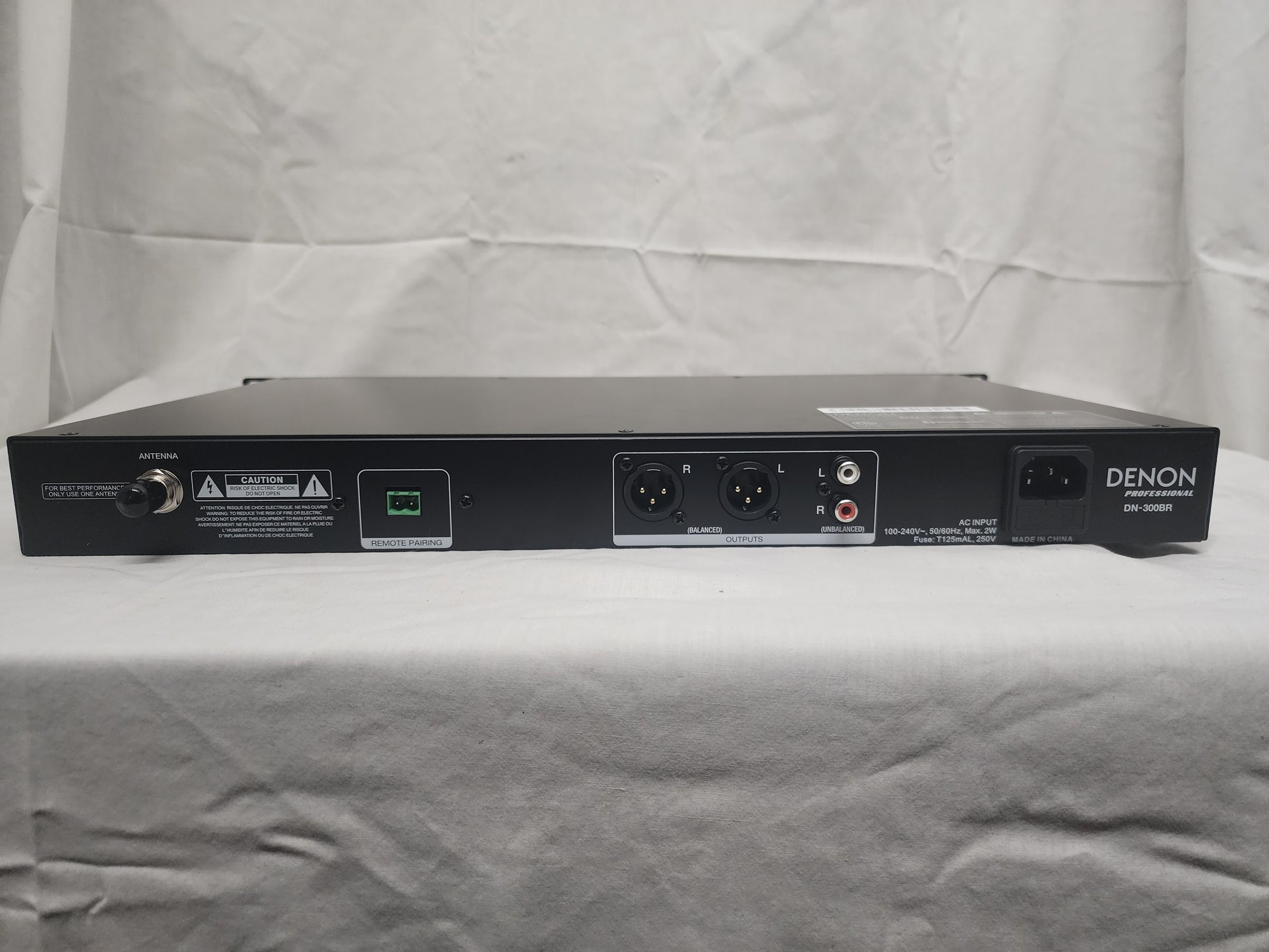 New Denon Professional DN-300BR Rackmount Bluetooth Receiver for Sale. We Sell Professional Audio Equipment. Audio Systems, Amplifiers, Consoles, Mixers, Electronics, Entertainment and Live Sound.