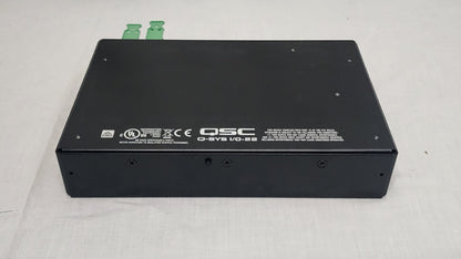 QSC Q-SYS I/O-22 for Sale, New In Opened Box. We Sell Professional Audio Equipment. Audio Systems, Amplifiers, Consoles, Mixers, Electronics, Entertainment and Live Sound.