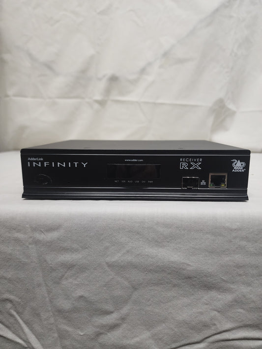 New AdderLink Infinity 1000 Single Head DVI RX for Sale. We Sell Professional Audio Equipment. Audio Systems, Amplifiers, Consoles, Mixers, Electronics, Entertainment and Live Sound.