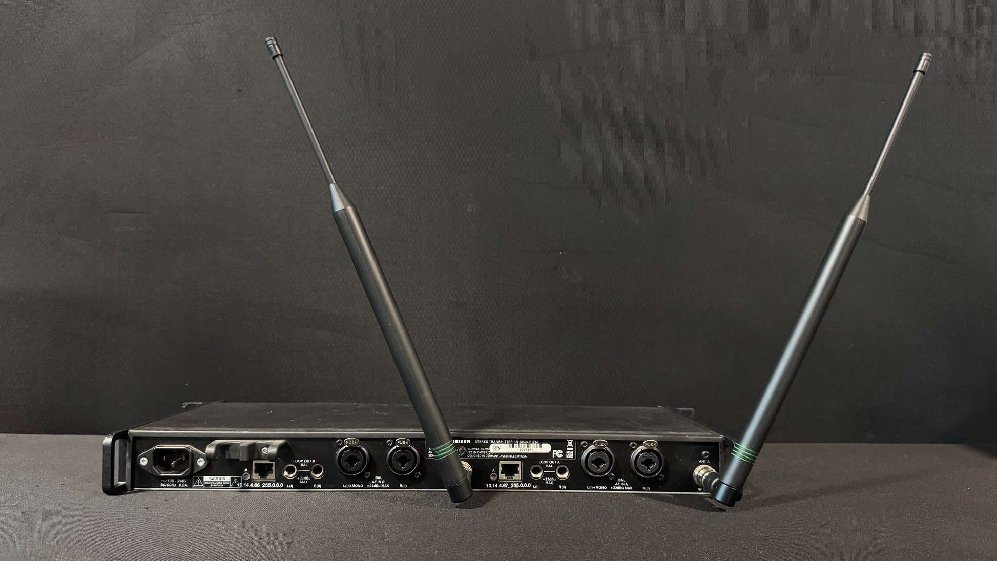 Sennheiser IEM Transmitter SR2050XP Package, Sennheiser IEM Transmitter SR 2050 Package, Sennheiser SR2050 A Band 516-558 MHz, Sennheiser EK2000-IEM, Sennheiser IEM Package. We Sell Professional Audio Equipment. Audio Systems, Amplifiers, Consoles, Mixers, Electronics, Entertainment, Live Sound.