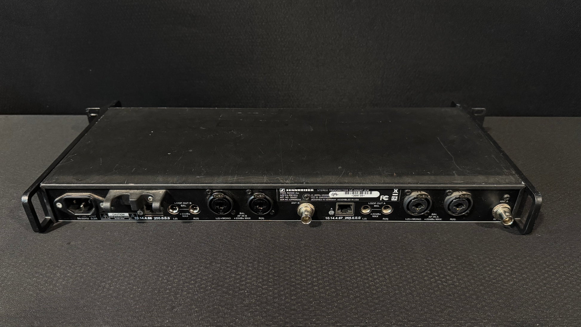 Sennheiser IEM Transmitter SR2050XP Package, Sennheiser IEM Transmitter SR 2050 Package, Sennheiser SR2050 A Band 516-558 MHz, Sennheiser EK2000-IEM, Sennheiser IEM Package. We Sell Professional Audio Equipment. Audio Systems, Amplifiers, Consoles, Mixers, Electronics, Entertainment, Live Sound.