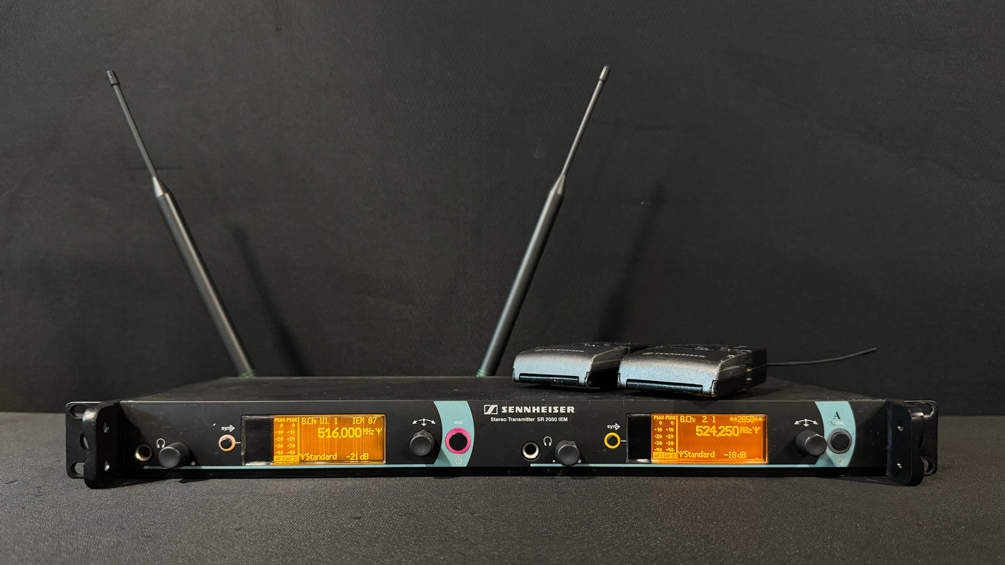 Sennheiser IEM Transmitter SR2050XP Package, Sennheiser IEM Transmitter SR 2050 Package, Sennheiser SR2050 A Band 516-558 MHz, Sennheiser EK2000-IEM, Sennheiser IEM Package. We Sell Professional Audio Equipment. Audio Systems, Amplifiers, Consoles, Mixers, Electronics, Entertainment, Live Sound.