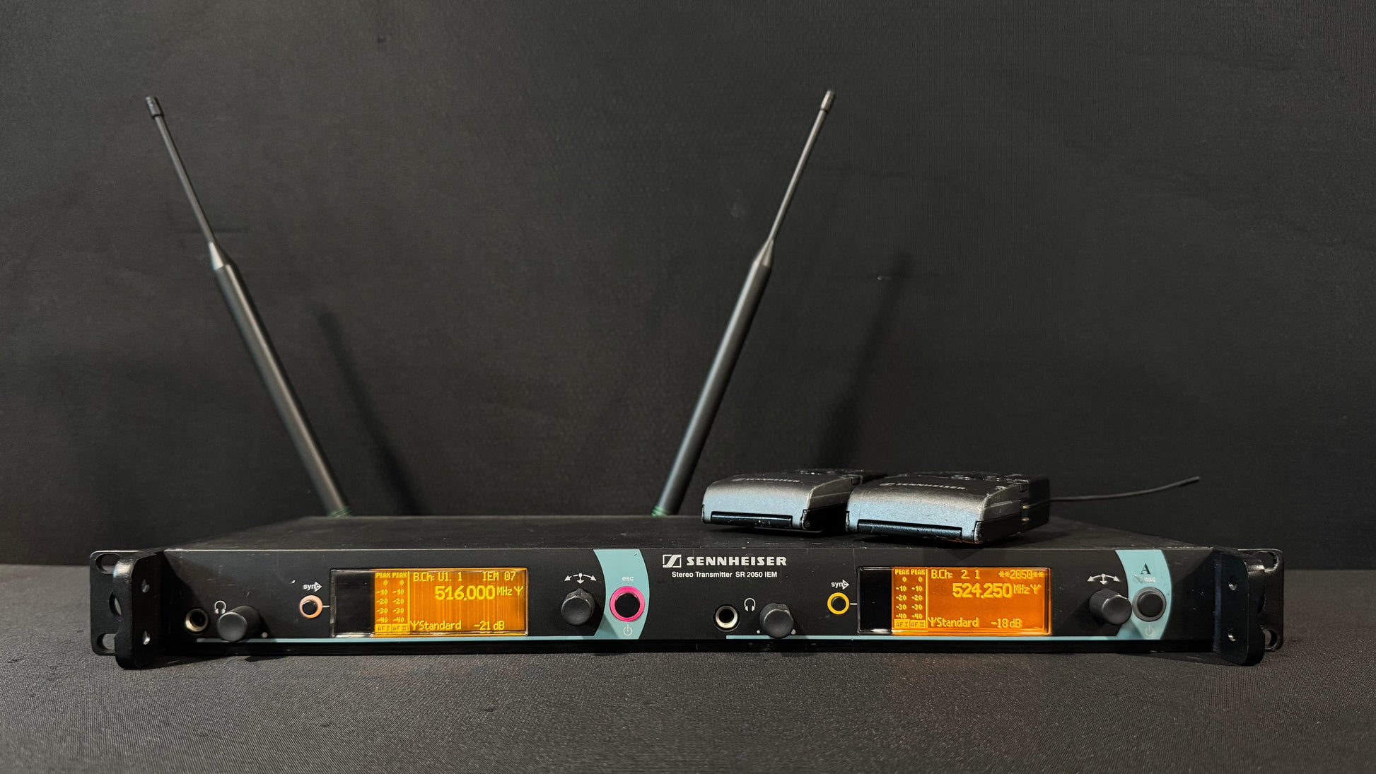 Sennheiser IEM Transmitter SR2050XP Package, Sennheiser IEM Transmitter SR 2050 Package, Sennheiser SR2050 A Band 516-558 MHz, Sennheiser EK2000-IEM, Sennheiser IEM Package. We Sell Professional Audio Equipment. Audio Systems, Amplifiers, Consoles, Mixers, Electronics, Entertainment, Live Sound.