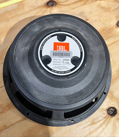 JBL 2206H 12" Woofer, JBL 2206H, JBL 12” Speaker Driver, JBL Woofer, 2206H. We Sell Professional Audio Equipment. Audio Systems, Amplifiers, Consoles, Mixers, Electronics, Entertainment, Live Sound.