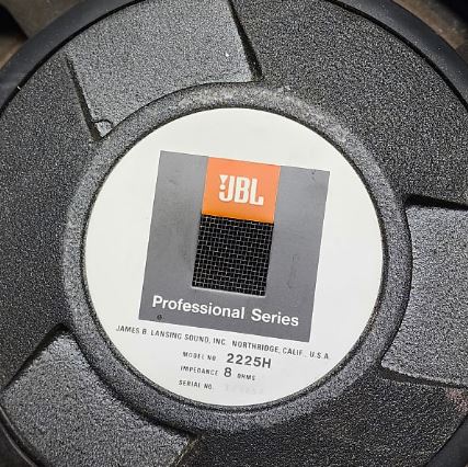 Used JBL 2225H 15" Woofer, 8 ohm for Sale. 					We Sell Professional Audio Equipment. Audio Systems, Amplifiers, Consoles, Mixers, Electronics, Entertainment, Sound, Live.