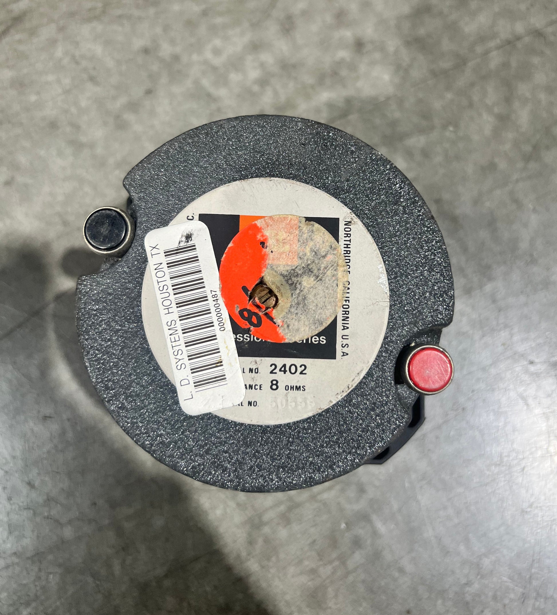 JBL 2402 Ultra-High Frequency Transducer, JBL 2402, JBL 2402 Tweeter, JBL Ultra-High Frequency Transducer, JBL 2402 Tweeter. We Sell Professional Audio Equipment. Audio Systems, Amplifiers, Consoles, Mixers, Electronics, Entertainment, Live Sound.