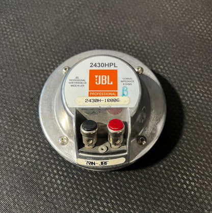 JBL 2430HPL 1.5" Neodymium Compression Driver, JBL 2430HPL, JBL 2430HPL 1.5" Driver, JBL Compression Driver, JBL 2430. We Sell Professional Audio Equipment. Audio Systems, Amplifiers, Consoles, Mixers, Electronics, Entertainment, Live Sound.