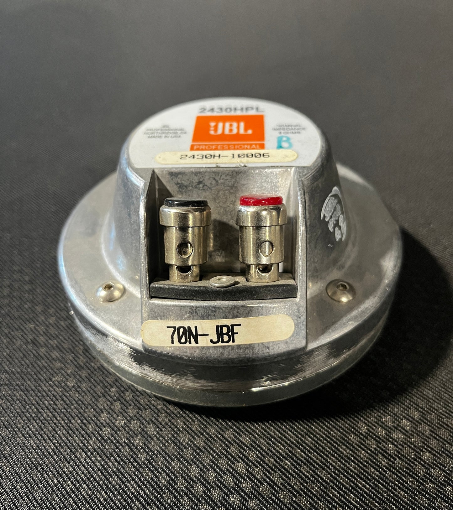 JBL 2430HPL 1.5" Neodymium Compression Driver, JBL 2430HPL, JBL 2430HPL 1.5" Driver, JBL Compression Driver, JBL 2430. We Sell Professional Audio Equipment. Audio Systems, Amplifiers, Consoles, Mixers, Electronics, Entertainment, Live Sound.