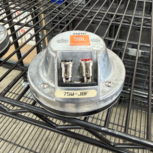JBL 2431H High Frequency Compression Driver, JBL 2431H, JBL Compression Driver, 1.5” Compression Driver, 2431H HF Driver. We Sell Professional Audio Equipment. Audio Systems, Amplifiers, Consoles, Mixers, Electronics, Entertainment, Live Sound.