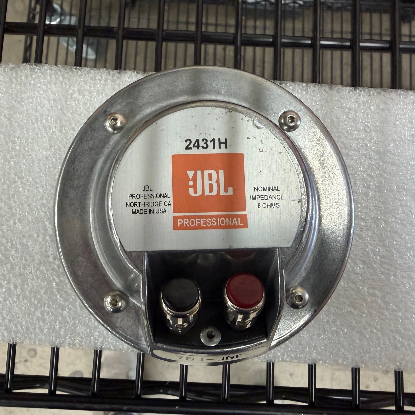 JBL 2431H High Frequency Compression Driver, JBL 2431H, JBL Compression Driver, 1.5” Compression Driver, 2431H HF Driver. We Sell Professional Audio Equipment. Audio Systems, Amplifiers, Consoles, Mixers, Electronics, Entertainment, Live Sound.
