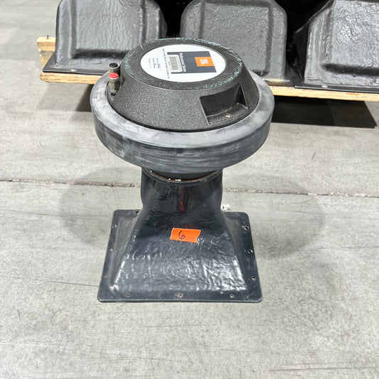 JBL 2445J Compression Driver with Small Horn, JBL 2445J Compression Driver with Horn, JBL 2445J, JBL 16 ohm Speaker Driver, JBL Driver with Horn. We Sell Professional Audio Equipment. Audio Systems, Amplifiers, Consoles, Mixers, Electronics, Entertainment, Live Sound.