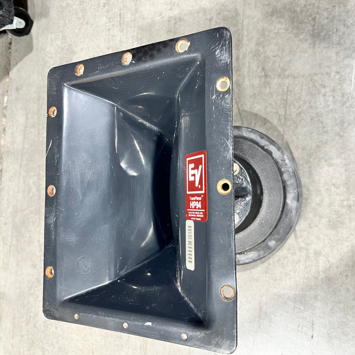 JBL 2445J Compression Driver with Small Horn, JBL 2445J Compression Driver with Horn, JBL 2445J, JBL 16 ohm Speaker Driver, JBL Driver with Horn. We Sell Professional Audio Equipment. Audio Systems, Amplifiers, Consoles, Mixers, Electronics, Entertainment, Live Sound.