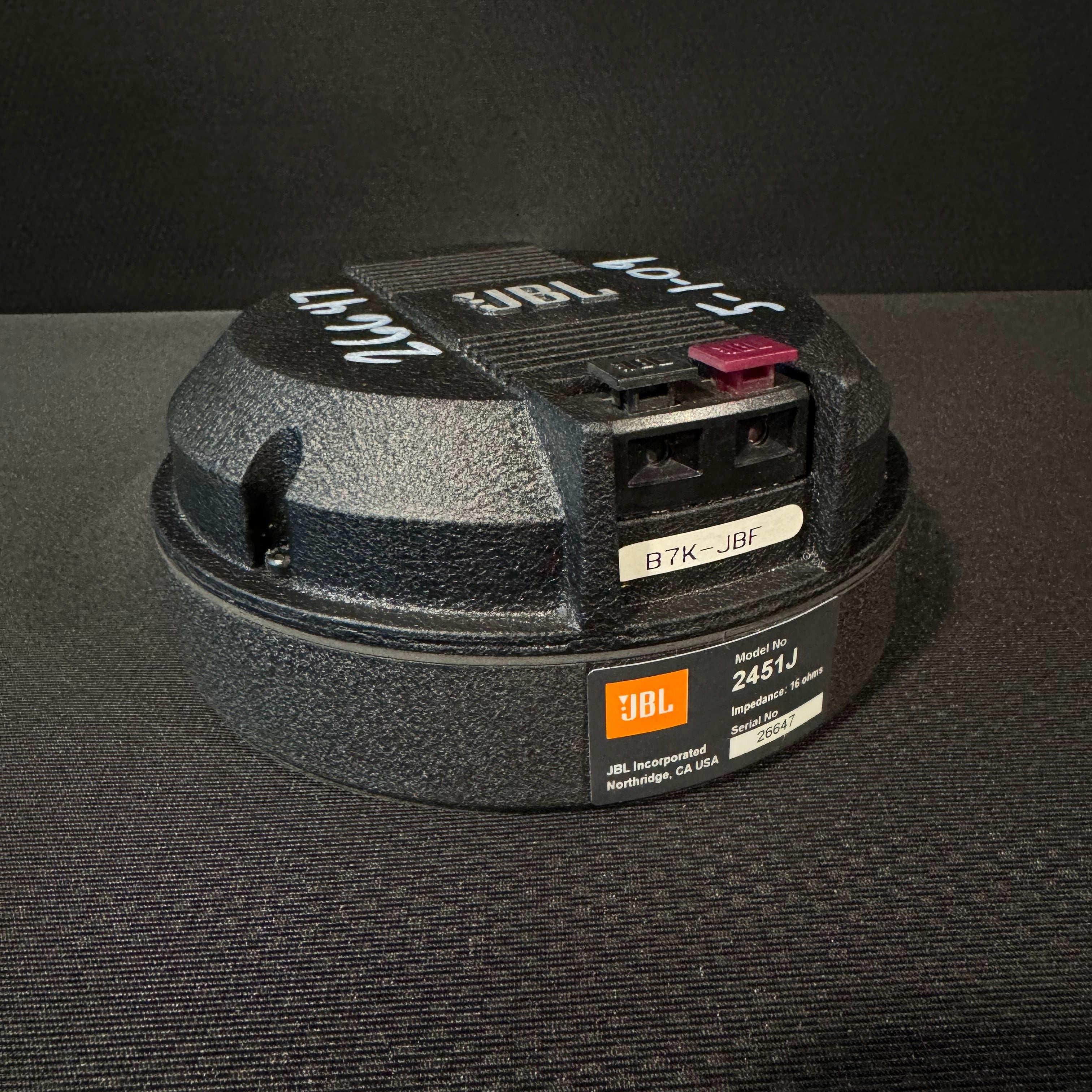 JBL 2451J Neodymium High Frequency Compression Driver, 16 Ohm