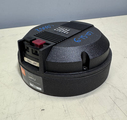 JBL High Frequency Compression Driver, JBL HF Compression Driver, JBL 2451J Neodymium 8 Ohms, JBL 8 Ohm 2451. We Sell Professional Audio Equipment. Audio Systems, Amplifiers, Consoles, Mixers, Electronics, Entertainment, Live Sound. 