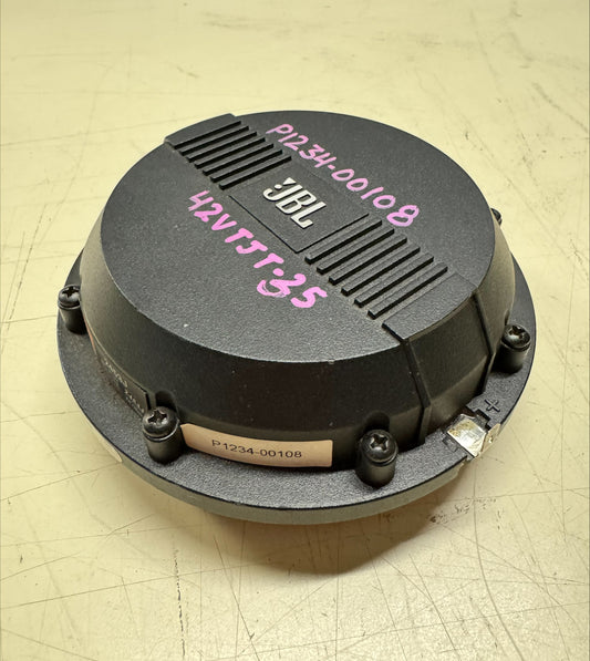 JBL 2453J High Frequency Compression Driver, JBL 2453J, JBL Compression Driver, JBL 16 ohm Speaker Driver, JBL 2453J Driver. We Sell Professional Audio Equipment. Audio Systems, Amplifiers, Consoles, Mixers, Electronics, Entertainment, Live Sound.