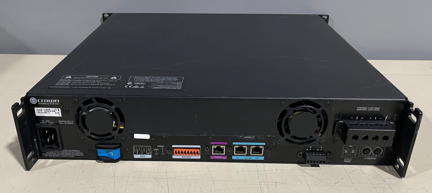 Crown Drivecore Install DCi 2|2400N Power Amplifier with BLU link, Crown Drivecore DCi 2|2400N Power Amplifier, Crown Power Amp, Crown Drivecore, Crown Amplifiers. We Sell Professional Audio Equipment. Audio Systems, Amplifiers, Consoles, Mixers, Electronics, Entertainment, Live Sound.