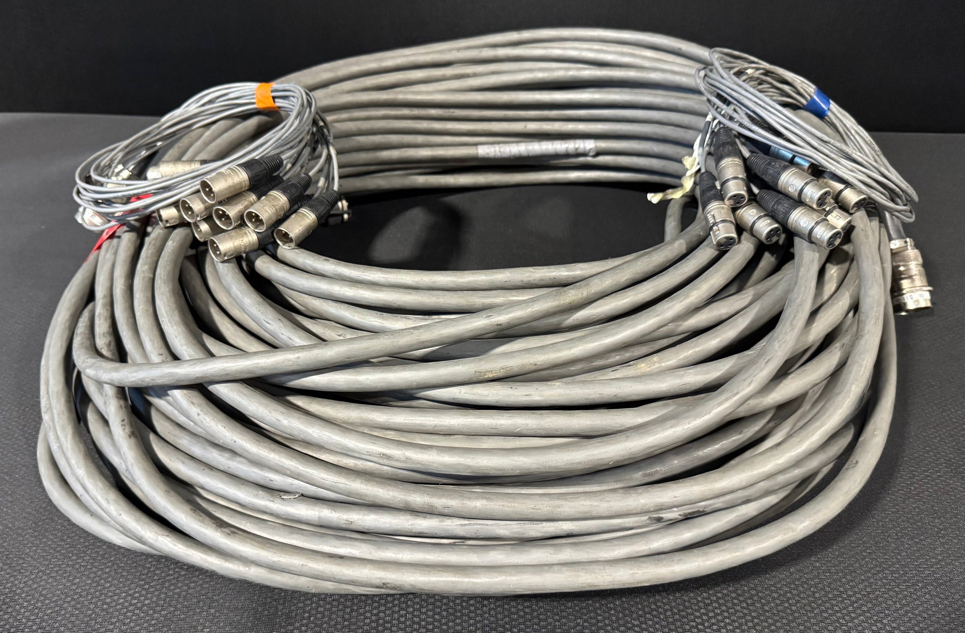 Touring Audio Cable Package, Live Sound Cable, KPTC Audio Cable, Board Fan Out Audio Cable, Board Fan In Audio Cable, Audio Splitter Snake Cable Package, Audio Cable Extension, 330’ Audio Extension Cable. We Sell Professional Audio Equipment. Audio Systems, Amplifiers, Consoles, Mixers, Electronics, Entertainment, Live Sound.