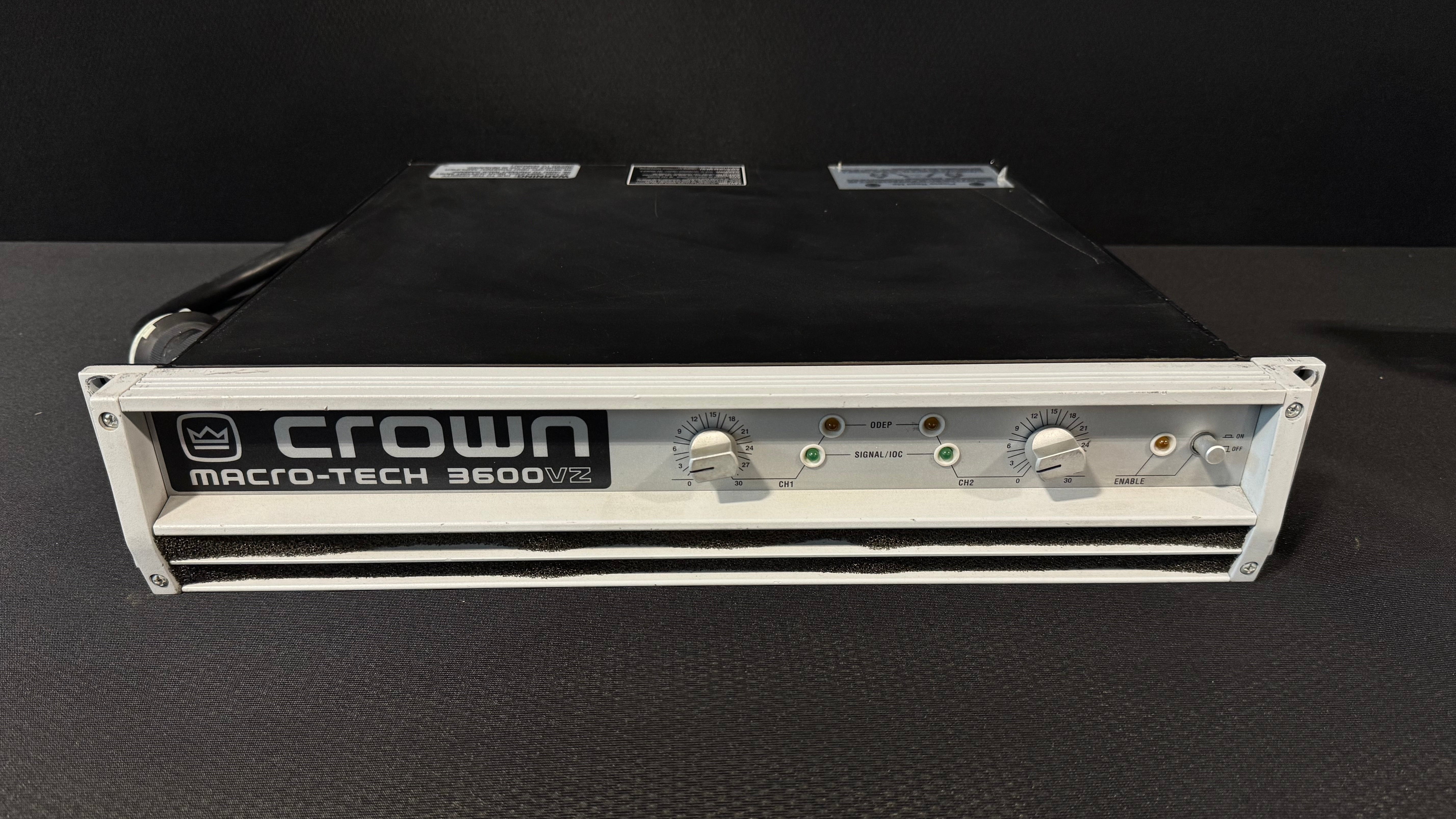 Crown Macro-Tech 3600vz Amplifier, L5 30 Connector – CLAIR Used Gear