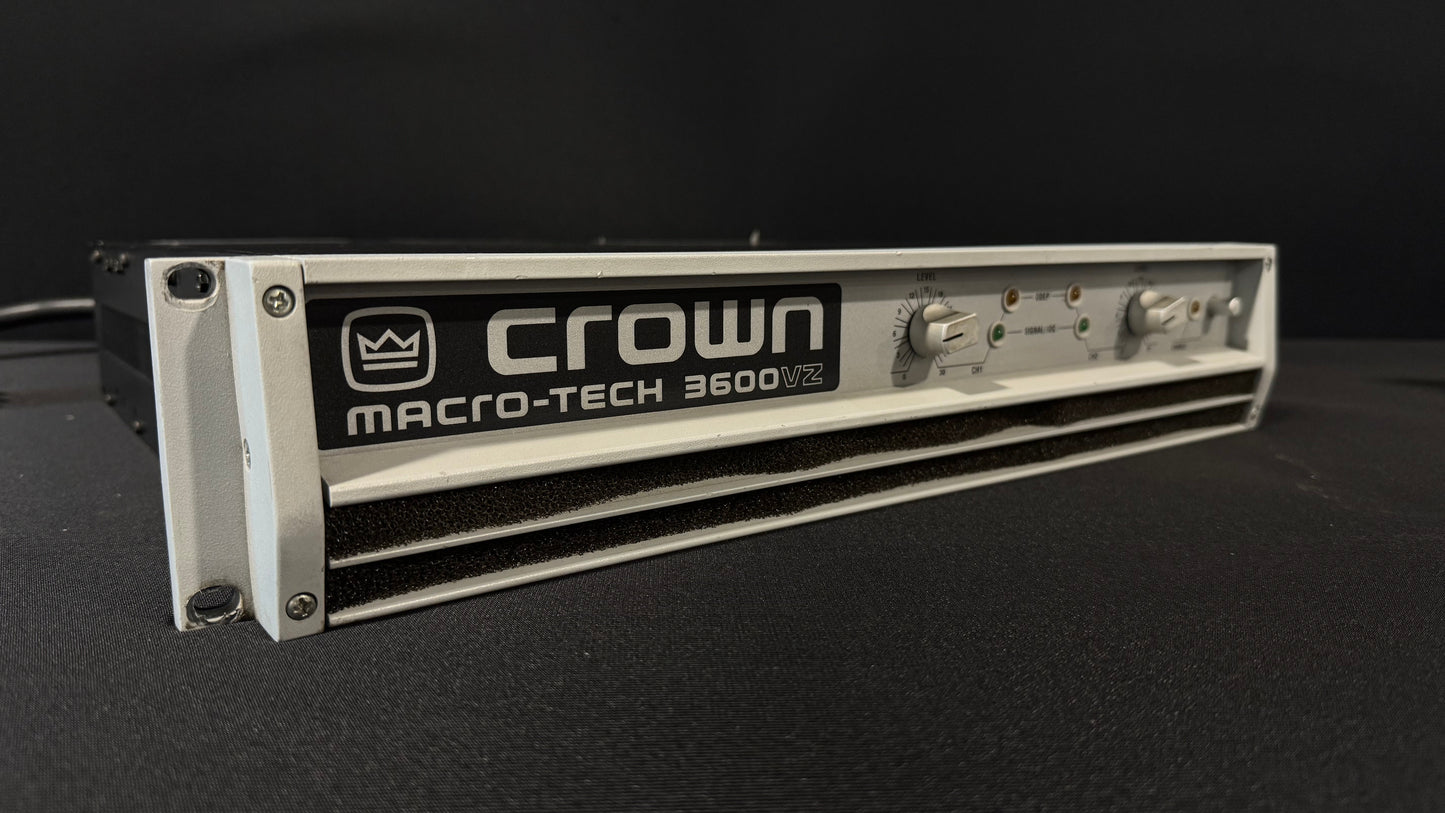 Pro Audio Amplifier, Power Amplifier, Macro-Tech 3600vz, Macro-Tech, Crown Power Amplifier, Crown, Amps, Amplifiers, Amplifier, Amp, 3600vz. We Sell Professional Audio Equipment. Audio Systems, Amplifiers, Consoles, Mixers, Electronics, Entertainment, Live Sound.
