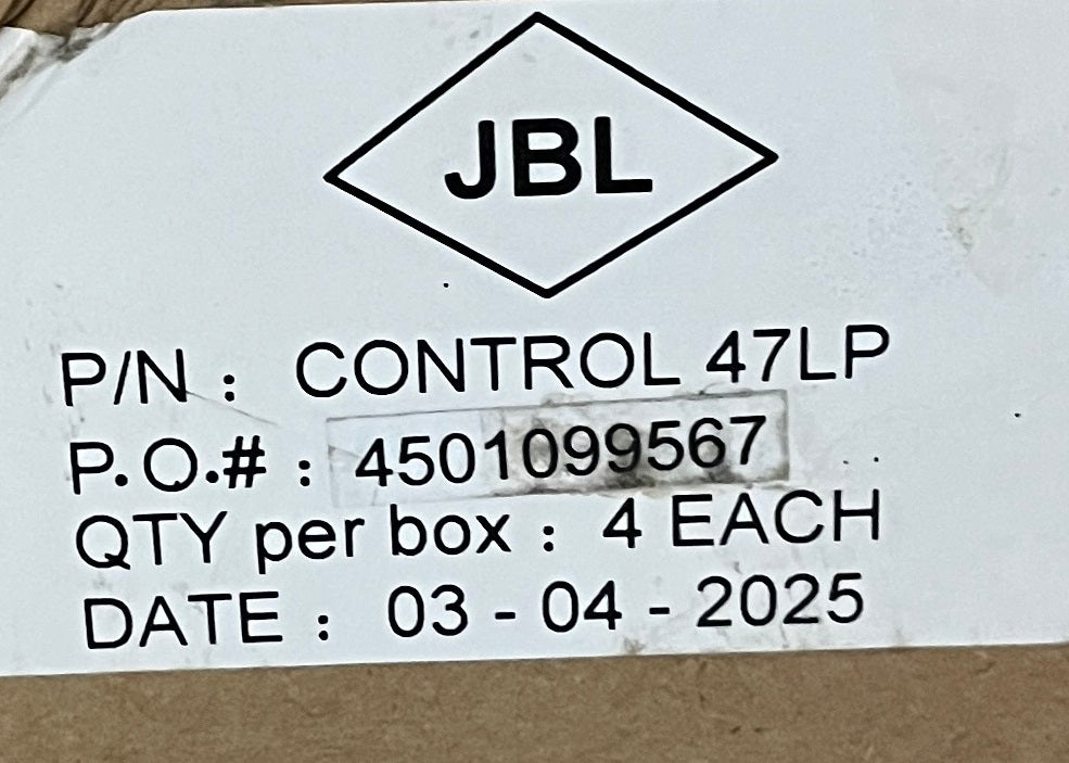 JBL Control 47LP Low-Profile Ceiling Speakers, JBL Control 47LP, JBL Ceiling Speakers, JBL 47P, Ceiling Speaker Lot. We Sell Professional Audio Equipment. Audio Systems, Amplifiers, Consoles, Mixers, Electronics, Entertainment, Live Sound.