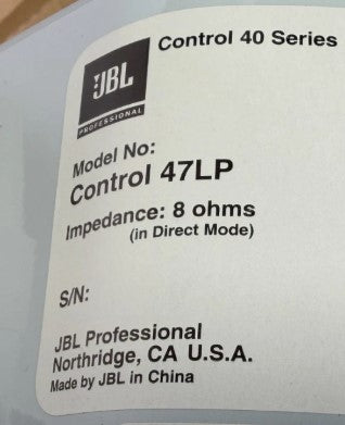 JBL Control 47LP Low-Profile Ceiling Speakers, JBL Control 47LP, JBL Ceiling Speakers, JBL 47P, Ceiling Speaker Lot. We Sell Professional Audio Equipment. Audio Systems, Amplifiers, Consoles, Mixers, Electronics, Entertainment, Live Sound.