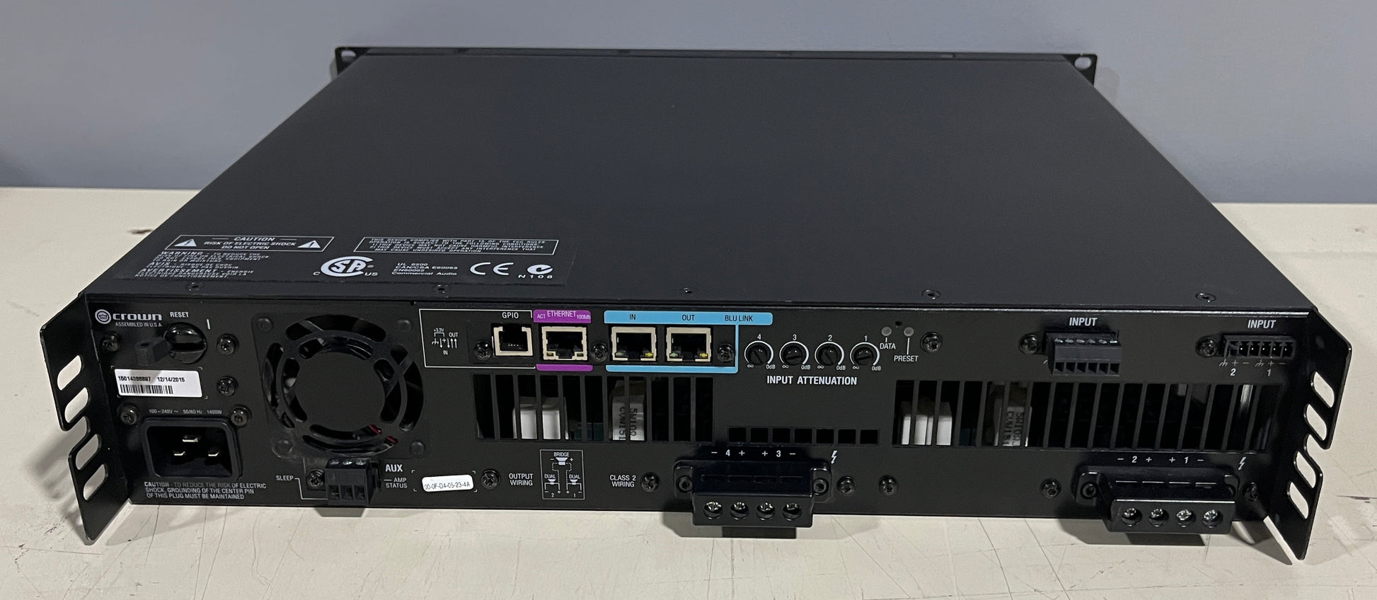 Crown Drivecore Install DCi 4|1250N Power Amplifier with BLU link, Crown Drivecore DCi 4|1250N Power Amplifier, Crown Power Amp, Crown Drivecore, Crown Amplifiers. We Sell Professional Audio Equipment. Audio Systems, Amplifiers, Consoles, Mixers, Electronics, Entertainment, Live Sound.