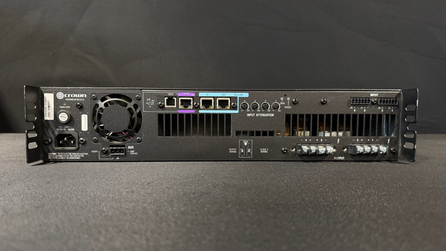 Crown Drivecore Install DCi 4|600N Power Amplifier with BLU link, Crown Drivecore DCi 4|600N Power Amplifier, Crown Power Amp, Crown Drivecore, Crown Amplifiers. We Sell Professional Audio Equipment. Audio Systems, Amplifiers, Consoles, Mixers, Electronics, Entertainment, Live Sound.