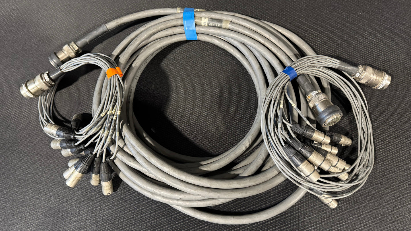 Touring Audio Cable Package, Live Sound Cable, KPTC Audio Cable, Board Fan Out Audio Cable, Board Fan In Audio Cable, Audio Splitter Snake Cable Package, Audio Cable Extension, 50’ Audio Extension Cable. We Sell Professional Audio Equipment. Audio Systems, Amplifiers, Consoles, Mixers, Electronics, Entertainment, Live Sound.
