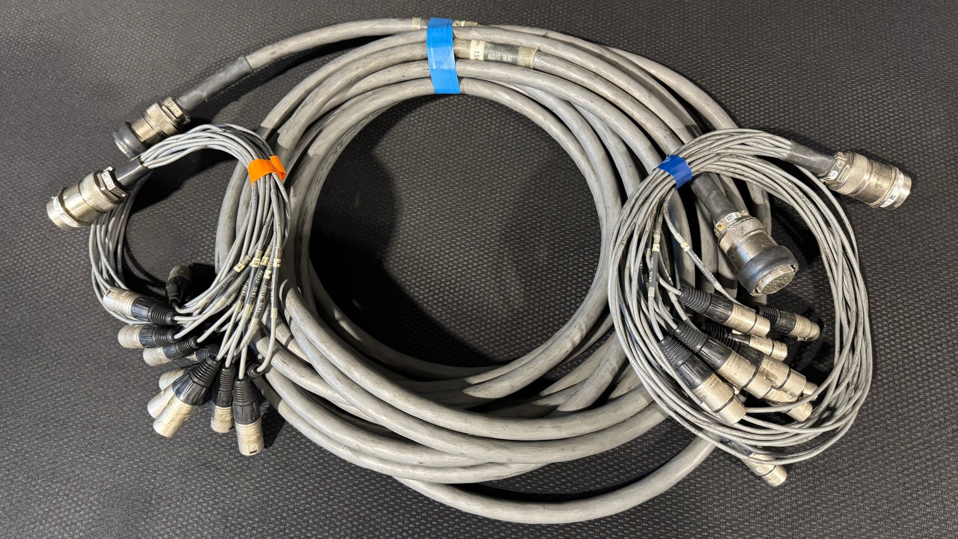 Touring Audio Cable Package, Live Sound Cable, KPTC Audio Cable, Board Fan Out Audio Cable, Board Fan In Audio Cable, Audio Splitter Snake Cable Package, Audio Cable Extension, 50’ Audio Extension Cable. We Sell Professional Audio Equipment. Audio Systems, Amplifiers, Consoles, Mixers, Electronics, Entertainment, Live Sound.