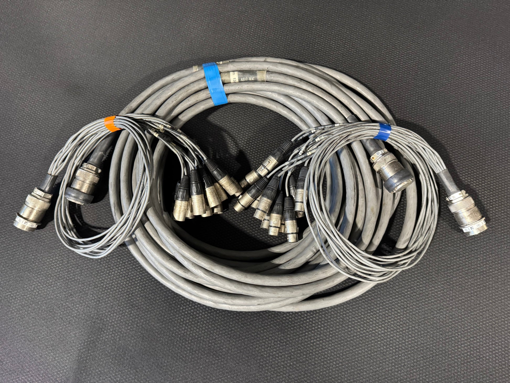 Touring Audio Cable Package, Live Sound Cable, KPTC Audio Cable, Board Fan Out Audio Cable, Board Fan In Audio Cable, Audio Splitter Snake Cable Package, Audio Cable Extension, 50’ Audio Extension Cable. We Sell Professional Audio Equipment. Audio Systems, Amplifiers, Consoles, Mixers, Electronics, Entertainment, Live Sound.