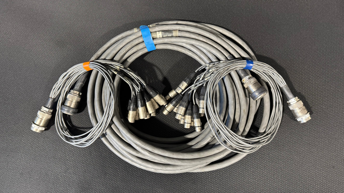 Touring Audio Cable Package, Live Sound Cable, KPTC Audio Cable, Board Fan Out Audio Cable, Board Fan In Audio Cable, Audio Splitter Snake Cable Package, Audio Cable Extension, 50’ Audio Extension Cable. We Sell Professional Audio Equipment. Audio Systems, Amplifiers, Consoles, Mixers, Electronics, Entertainment, Live Sound.