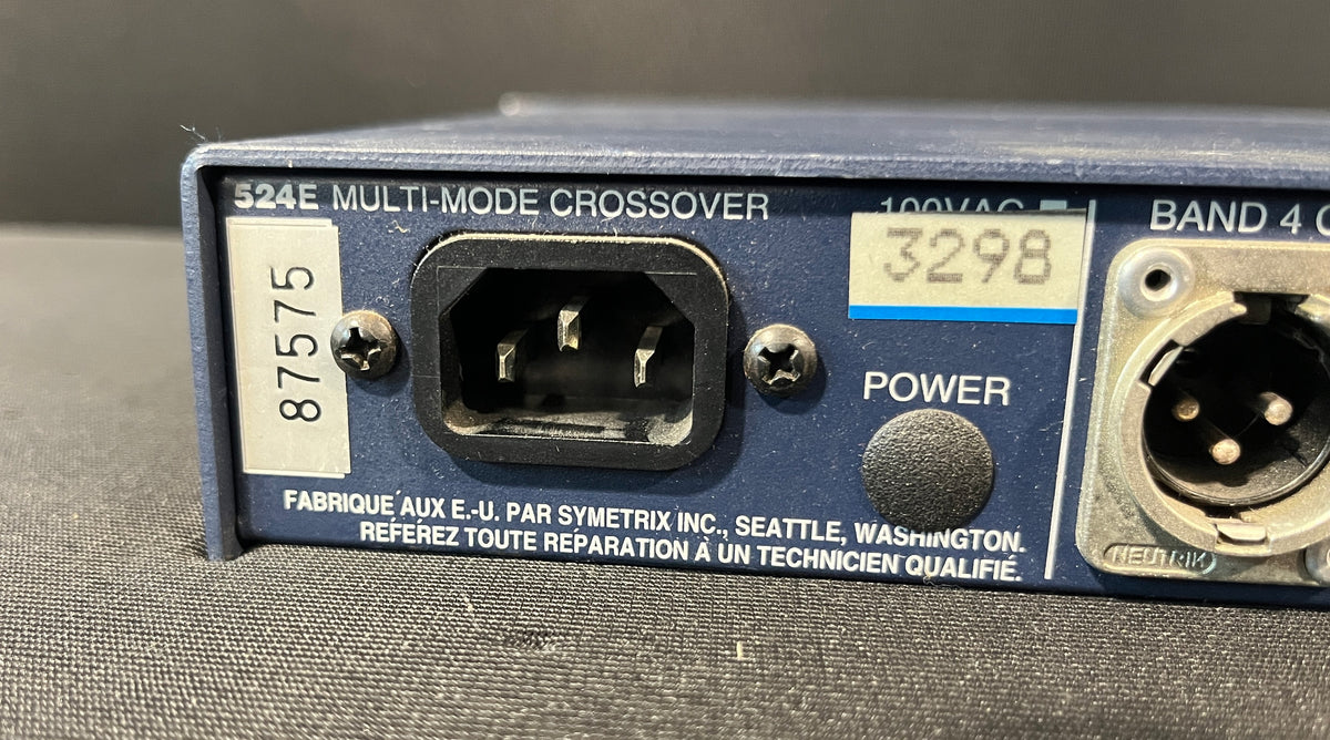Symetrix MultiMode Crossover, Symetrix Crossover, Symetrix 524E Crossover, Symetrix 524E, Symetrix 524E MultiMode Crossover. We Sell Professional Audio Equipment. Audio Systems, Amplifiers, Consoles, Mixers, Electronics, Entertainment, Live Sound.
