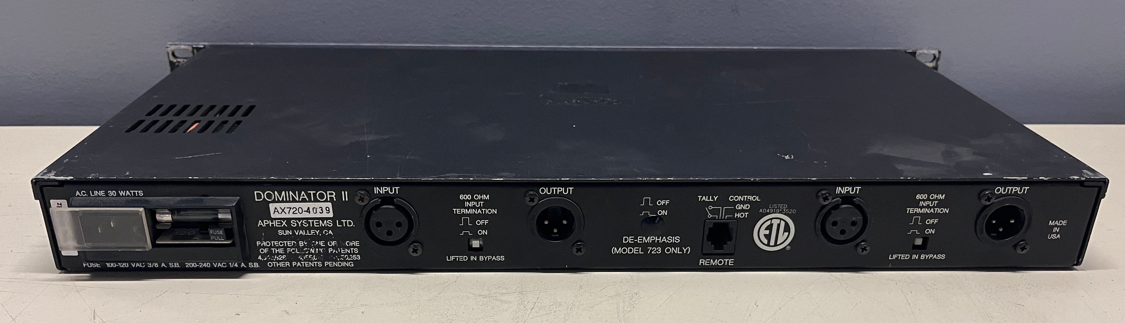 Aphex Dominator II 720 Multiband Peak Limiter – CLAIR Used Gear