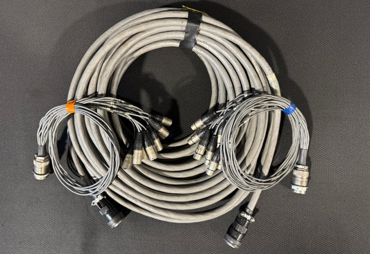 Touring Audio Cable Package, Live Sound Cable, KPTC Audio Cable, Board Fan Out Audio Cable, Board Fan In Audio Cable, Audio Splitter Snake Cable Package, Audio Cable Extension, 82’ Audio Extension Cable. We Sell Professional Audio Equipment. Audio Systems, Amplifiers, Consoles, Mixers, Electronics, Entertainment, Live Sound.
