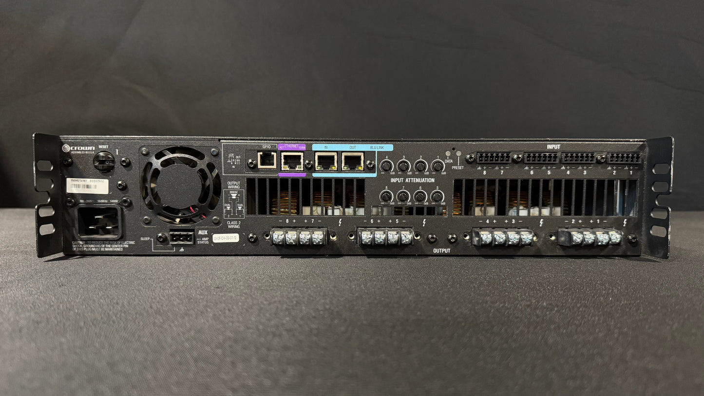 Crown Drivecore Install DCi 8|600N Power Amplifier with BLU link, Crown Drivecore DCi 8|600N Power Amplifier, Crown Power Amp, Crown Drivecore, Crown Amplifiers. We Sell Professional Audio Equipment. Audio Systems, Amplifiers, Consoles, Mixers, Electronics, Entertainment, Live Sound.