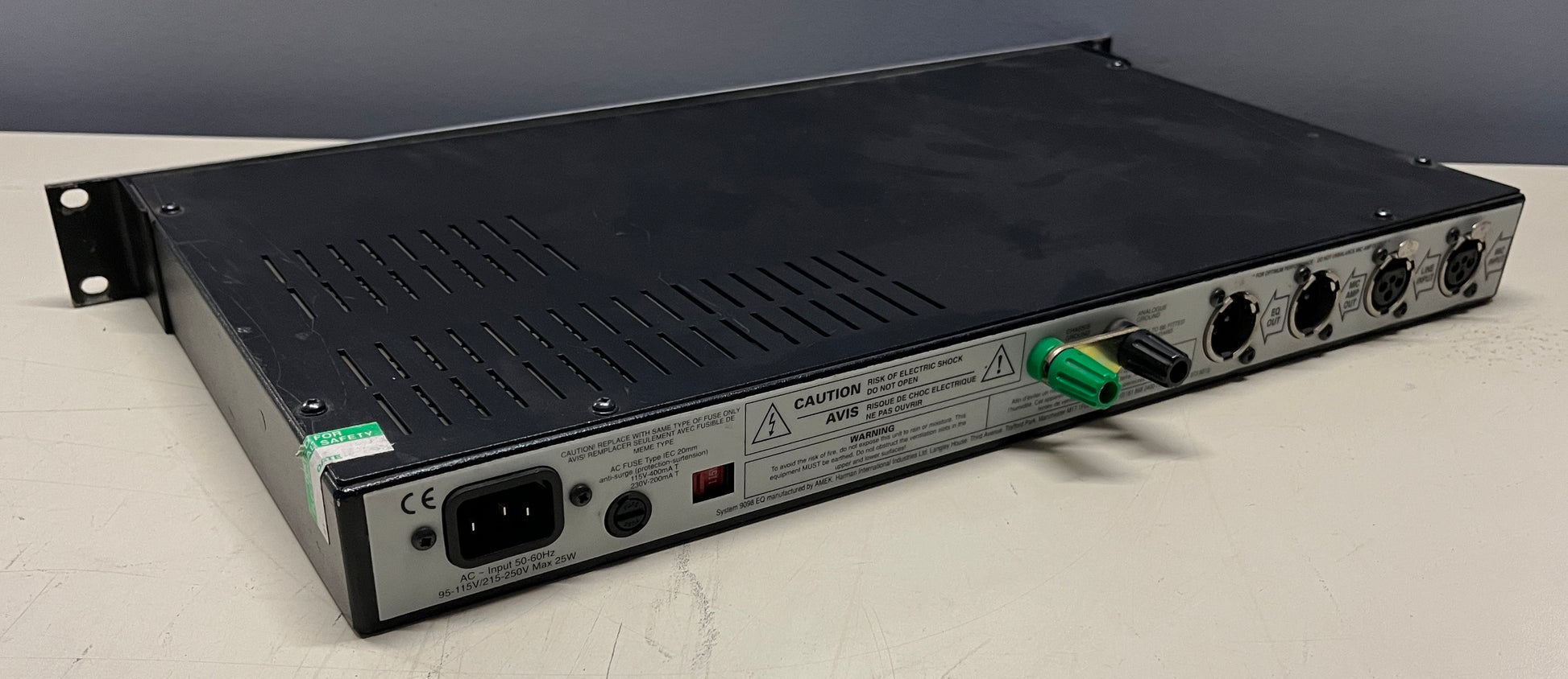 Amek 9098 EQ Mic Preamp, Amek 9098 EQ, 9098 EQ Mic Preamp, Amek 9098 Equalizer, Amek System 9098 EQ Mic Preamp. We Sell Professional Audio Equipment. Audio Systems, Amplifiers, Consoles, Mixers, Electronics, Entertainment, Live Sound.