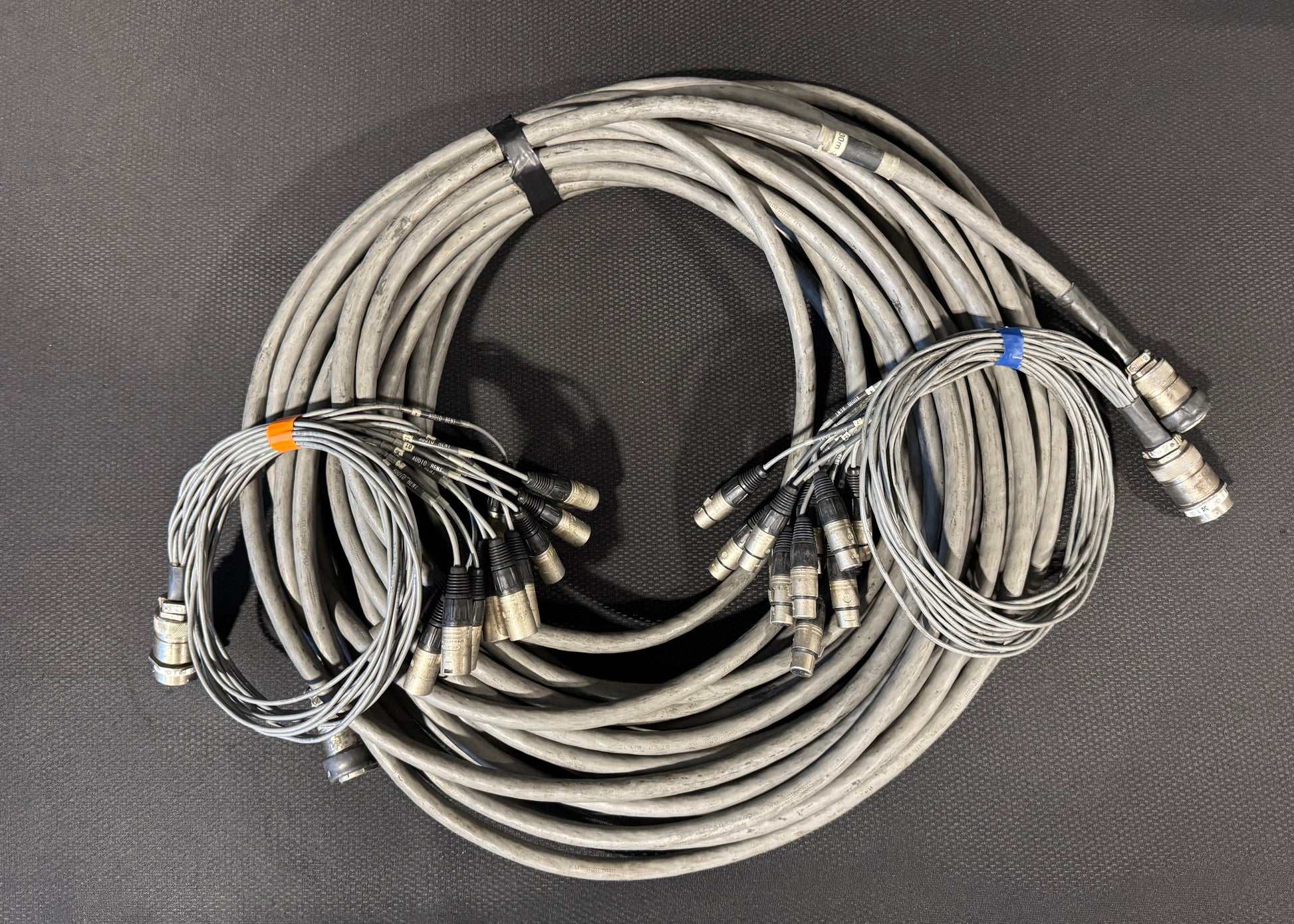 Touring Audio Cable Package, Live Sound Cable, KPTC Audio Cable, Board Fan Out Audio Cable, Board Fan In Audio Cable, Audio Splitter Snake Cable Package, Audio Cable Extension, 98’ Audio Extension Cable. We Sell Professional Audio Equipment. Audio Systems, Amplifiers, Consoles, Mixers, Electronics, Entertainment, Live Sound.
