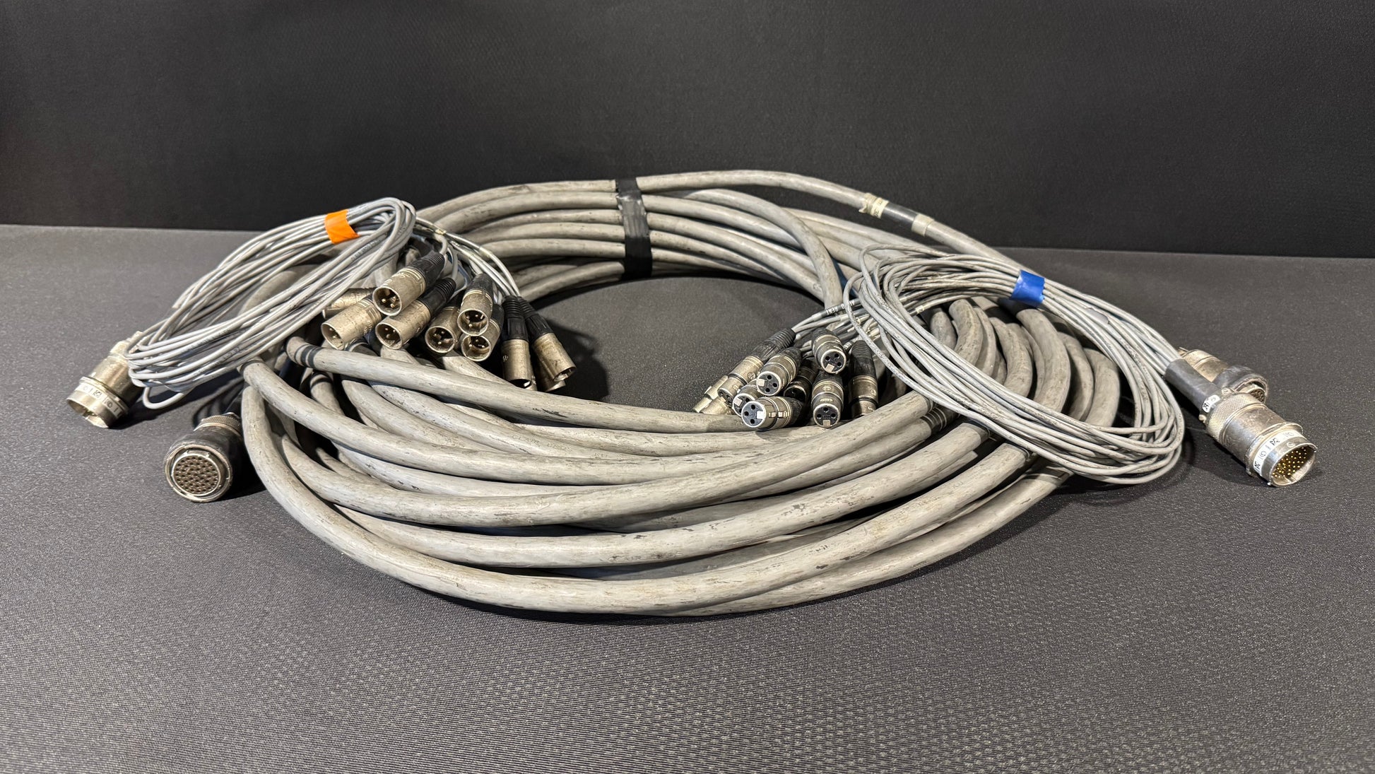 Touring Audio Cable Package, Live Sound Cable, KPTC Audio Cable, Board Fan Out Audio Cable, Board Fan In Audio Cable, Audio Splitter Snake Cable Package, Audio Cable Extension, 98’ Audio Extension Cable. We Sell Professional Audio Equipment. Audio Systems, Amplifiers, Consoles, Mixers, Electronics, Entertainment, Live Sound.