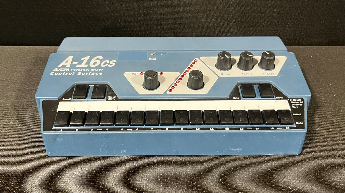 Aviom A-16CS Remote Control Surface, Aviom A-16CS, Aviom A-16CS Remote, AVIOM A16CS, Aviom Remote Control Lot. We Sell Professional Audio Equipment. Audio Systems, Amplifiers, Consoles, Mixers, Electronics, Entertainment, Live Sound. 