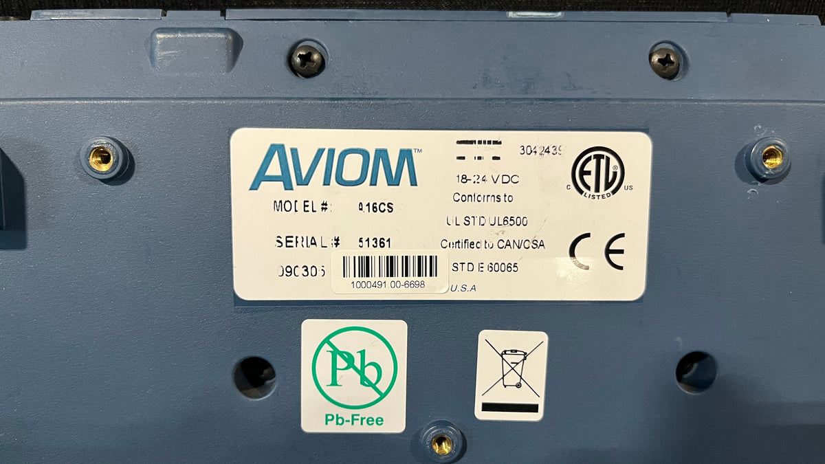 Aviom A-16CS Remote Control Surface, Aviom A-16CS, Aviom A-16CS Remote, AVIOM A16CS, Aviom Remote Control Lot. We Sell Professional Audio Equipment. Audio Systems, Amplifiers, Consoles, Mixers, Electronics, Entertainment, Live Sound. 