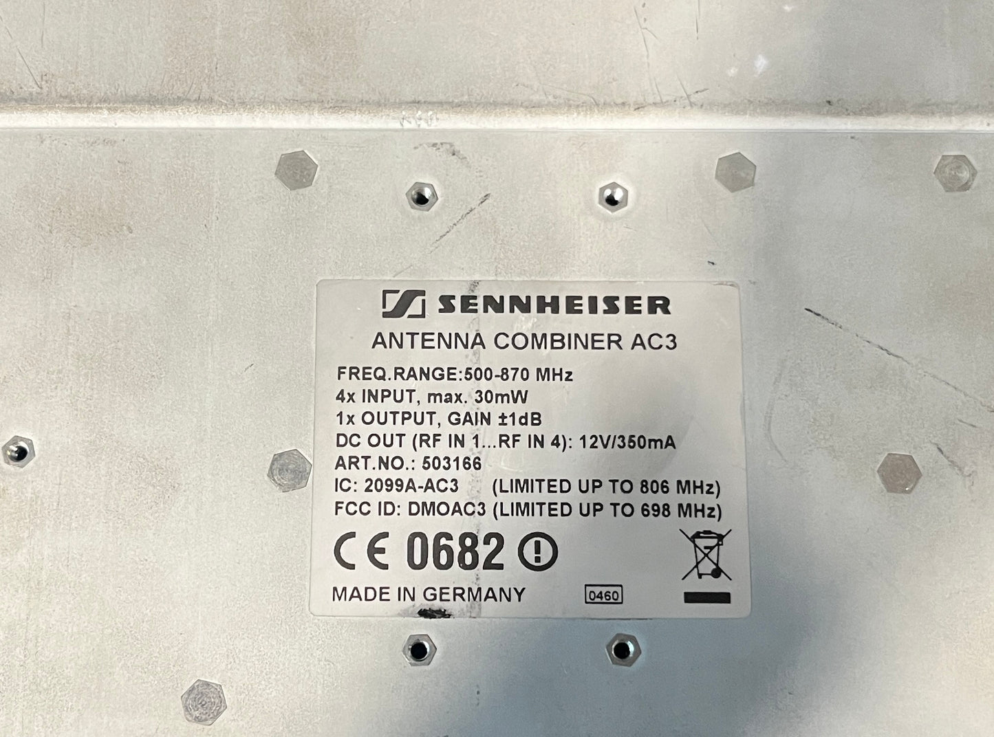 Sennheiser AC3 Antenna Combiner, Sennheiser AC3, Sennheiser Antenna Combiner, Sennheiser AC3 Combiner for G3, Sennheiser SR300 IEM. We Sell Professional Audio Equipment. Audio Systems, Amplifiers, Consoles, Mixers, Electronics, Entertainment, Live Sound.