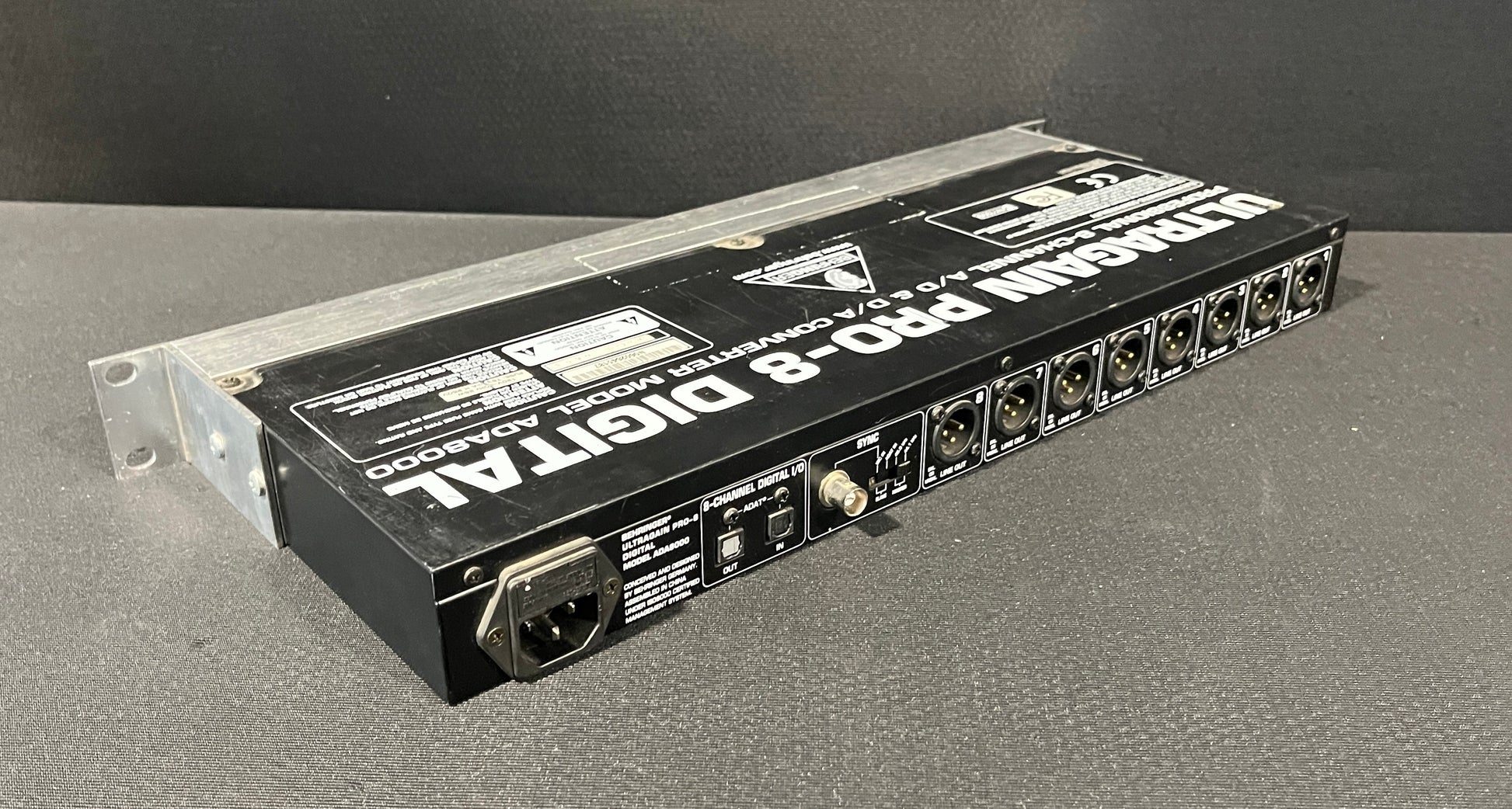 Behringer ADA8000 8 Channel A/D & D/A Converter, Behringer ADA8000, Behringer ADA8000 Ultragain, Behringer Ultragain Pro-8 Digital, Behringer D/A Converter. We Sell Professional Audio Equipment. Audio Systems, Amplifiers, Consoles, Mixers, Electronics, Entertainment, Live Sound.