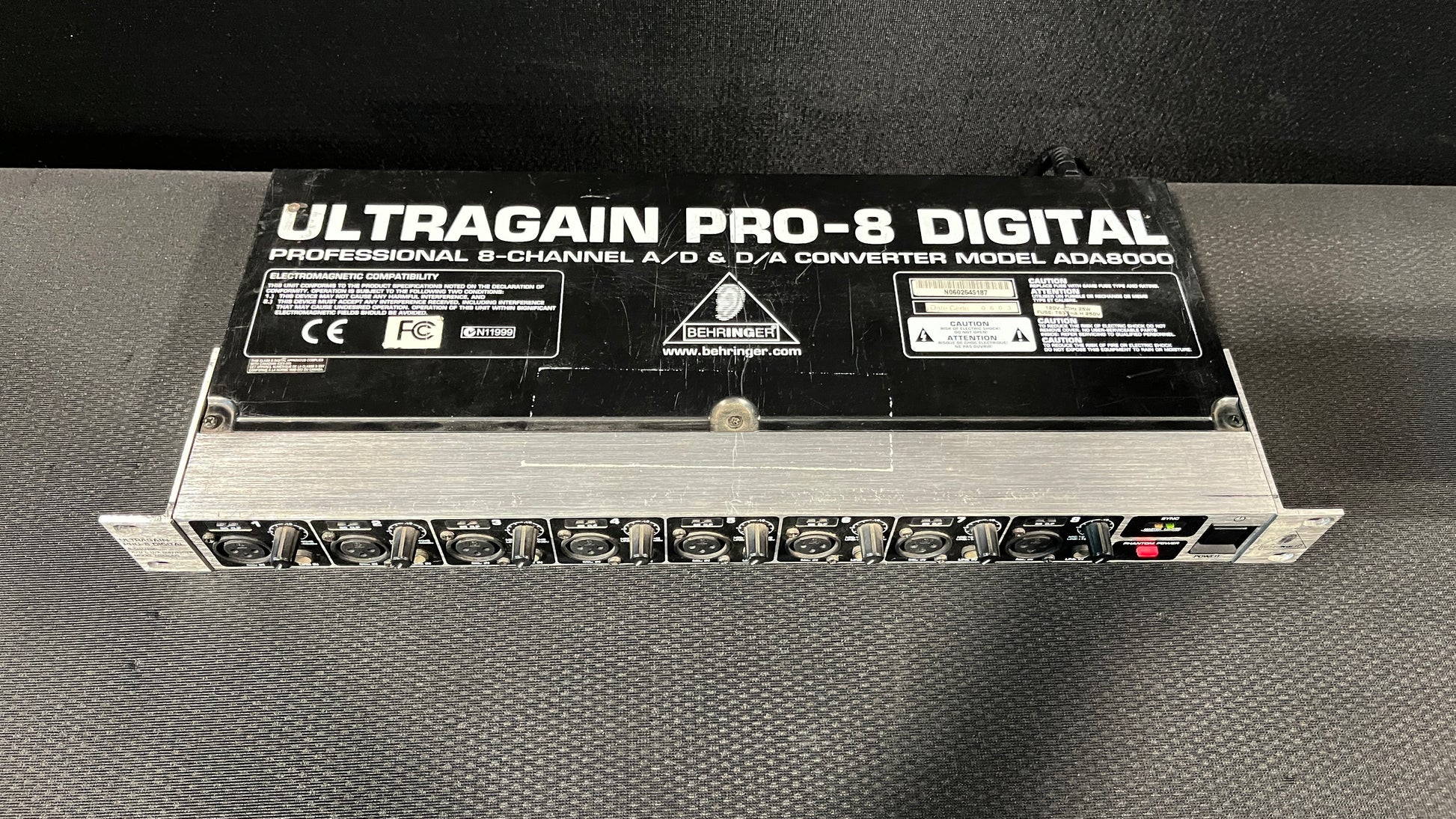 Behringer ADA8000 8 Channel A/D & D/A Converter, Behringer ADA8000, Behringer ADA8000 Ultragain, Behringer Ultragain Pro-8 Digital, Behringer D/A Converter. We Sell Professional Audio Equipment. Audio Systems, Amplifiers, Consoles, Mixers, Electronics, Entertainment, Live Sound.
