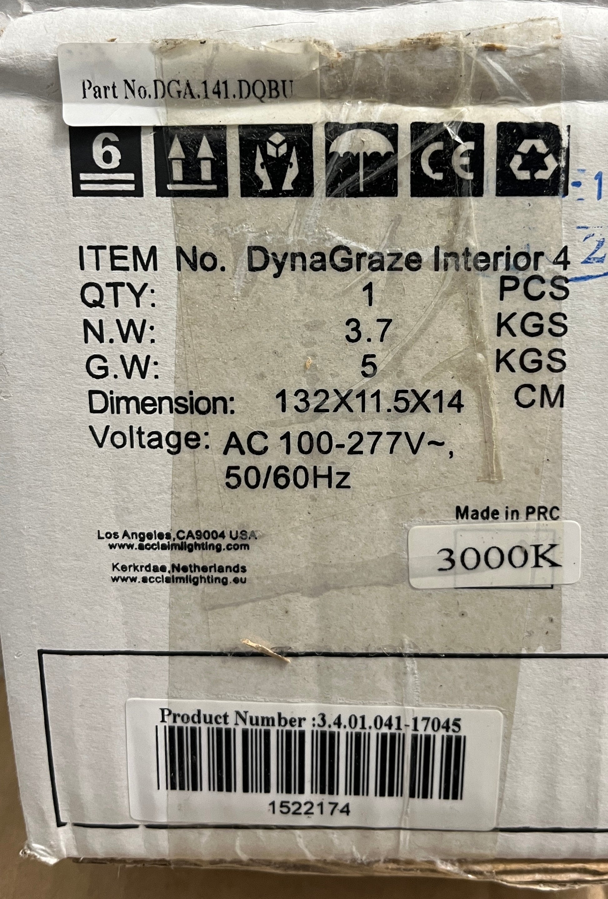 Acclaim DynaGraze 4 Interior 4' LED, Acclaim LED Light Bar, 4 foot Interior LED Light Bar, 48" Interior LED Light Bar, We Sell Professional Audio Equipment. Audio Systems, Amplifiers, Consoles, Mixers, Electronics, Entertainment, Live Sound