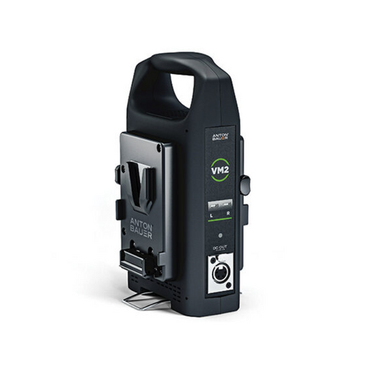 Anton Bauer VM2 Dual-Bay Charger, Anton Bauer Charger with 4-Pin XLR Output, Anton Bauer 84750143 Battery Charger, We Sell Professional Audio Equipment. Audio Systems, Amplifiers, Consoles, Mixers, Electronics, Entertainment, Live Sound