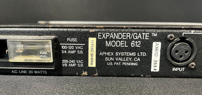 Aphex 612, Aphex Expander, Aphex Gate, Aphex Model 612, Aphex Expander Gate, We Sell Professional Audio Equipment. Audio Systems, Amplifiers, Consoles, Mixers, Electronics, Entertainment, Live Sound