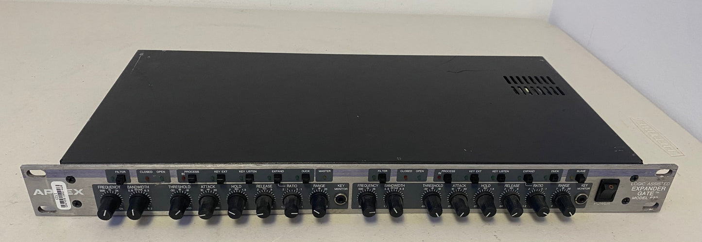 Aphex Model 623, Aphex Logic Assisted Expander, Aphex Logic Assisted Gate, Aphex Model 623 Logic Assisted Expander/Gate, Aphex Model 623 Gate, Aphex Gate, We Sell Professional Audio Equipment. Audio Systems, Amplifiers, Consoles, Mixers, Electronics, Entertainment, Live Sound.